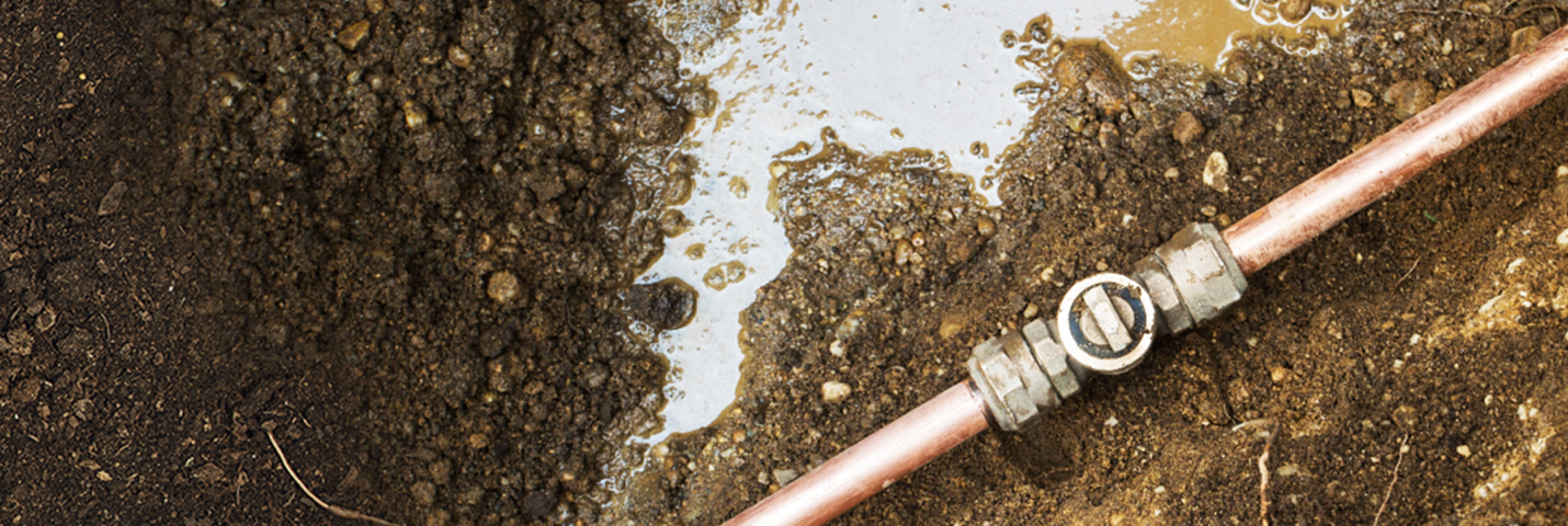 Exterior Water Service Line, Gas Line And Sewer Line Image